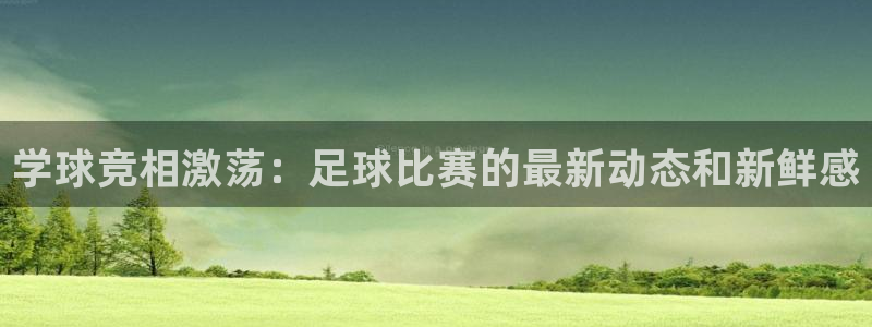  意昂体育是正规平台的吗：学球竞相激荡：足球比赛的最新动态和新