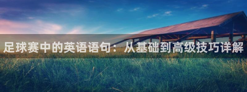 意昂体育app正版下载安装：足球赛中的英语语句：从基础到高级